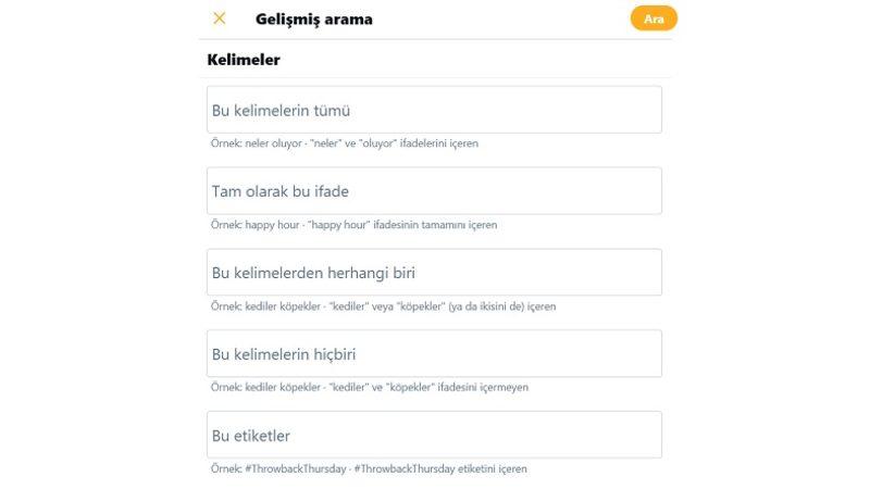 Twitter Detaylı Arama Motoru Nasıl Kullanılır?