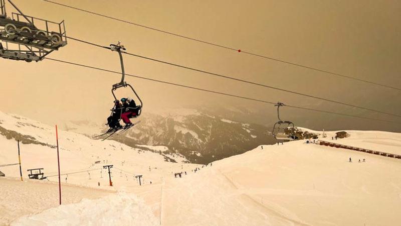 Sahra Çölü’ndeki Toz Bulutu, Avrupa’ya Turuncu Kar Yağmasına Yol Açtı