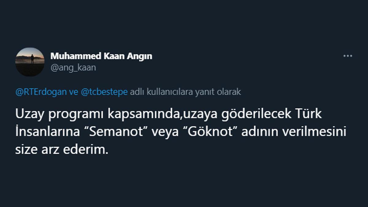 Uzaya Gidecek İlk Türk’e ’Astronot’ ve ’Kozmonot’ Yerine Uygun Bir İsim Aranıyor: İşte Sosyal Medyadan Gelen Öneriler