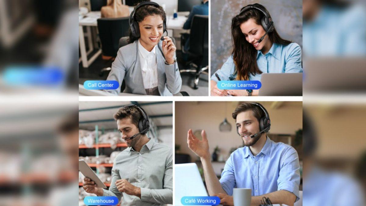 Kendi Kablosuz Bağlantı Aparatıyla Gelen Çağrı Merkezi Kulaklığı: EKSA H6