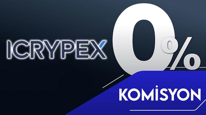 ICRYPEX, Kripto Para Alım-Satım İşlemlerinde Komisyonu Kaldırdı