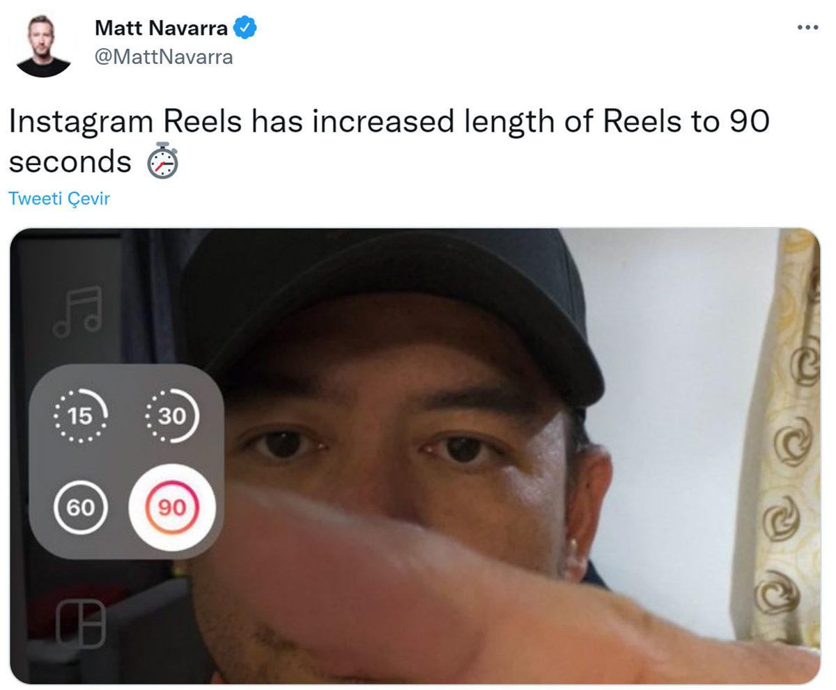 Instagram’dan Tuvalette Geçirilen Süreyi Daha da Uzatacak Özellik: Reels’ler 90 Saniye Oluyor!