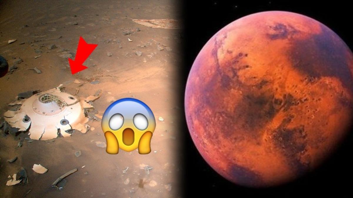 NASA, Mars’a Çakılıp Parçalanmış Bir Uzay Aracı Enkazının Fotoğraflarını Paylaştı (Hayır, Uzaylılar Değil)