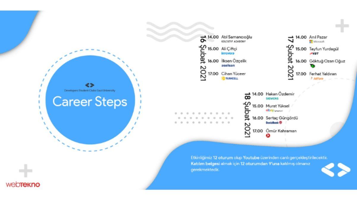 16-18 Şubat’ta Gerçekleştirilecek Career Steps İçin Geri Sayım Başladı