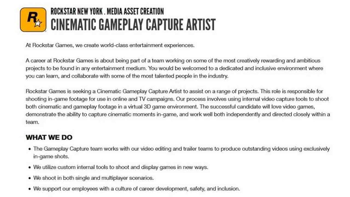 Rockstar Games’in GTA 6 İçin Tanıtım Videosu Hazırladığını Düşündüren Gelişme