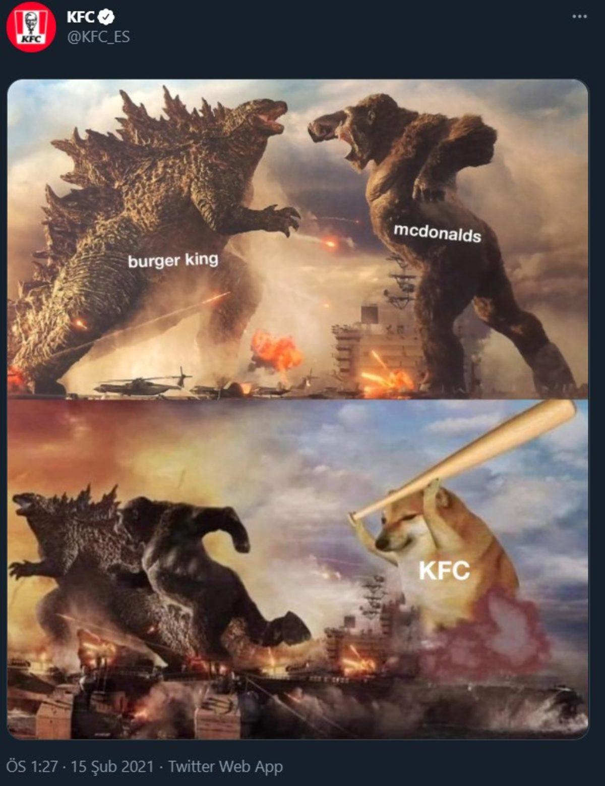 KFC ve Burger King’in Sosyal Medya Hesapları Arasında Geçen Komik Atışma