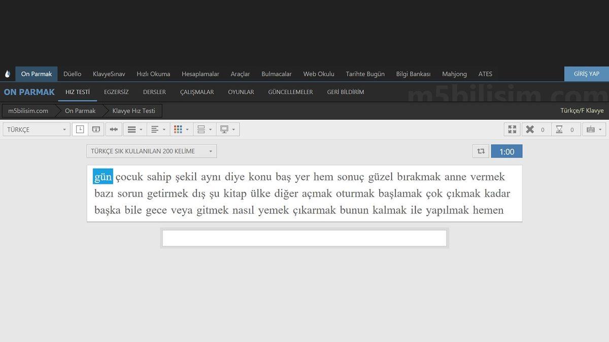 Klavyede Ne Kadar Hızlı Yazabildiğinizi Test Edebileceğiniz İnternet Siteleri