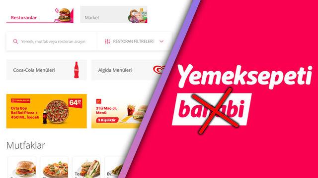 Yemeksepeti’nin Tasarımı Değişti: Banabi Gitti, Yerine Yemeksepeti Market Geldi