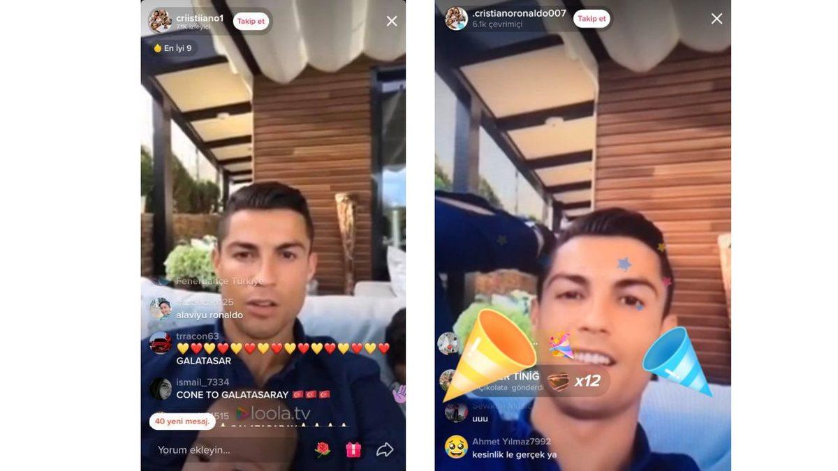 TikTok’taki Sahte Cristiano Ronaldo Hesapları, Eski Ronaldo Videolarıyla Canlı Yayın Açarak Bağış Topladı