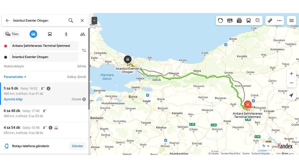 Yandex Haritalar’ın Google Haritalar’dan Daha İyi Olduğu 10 Özelliği