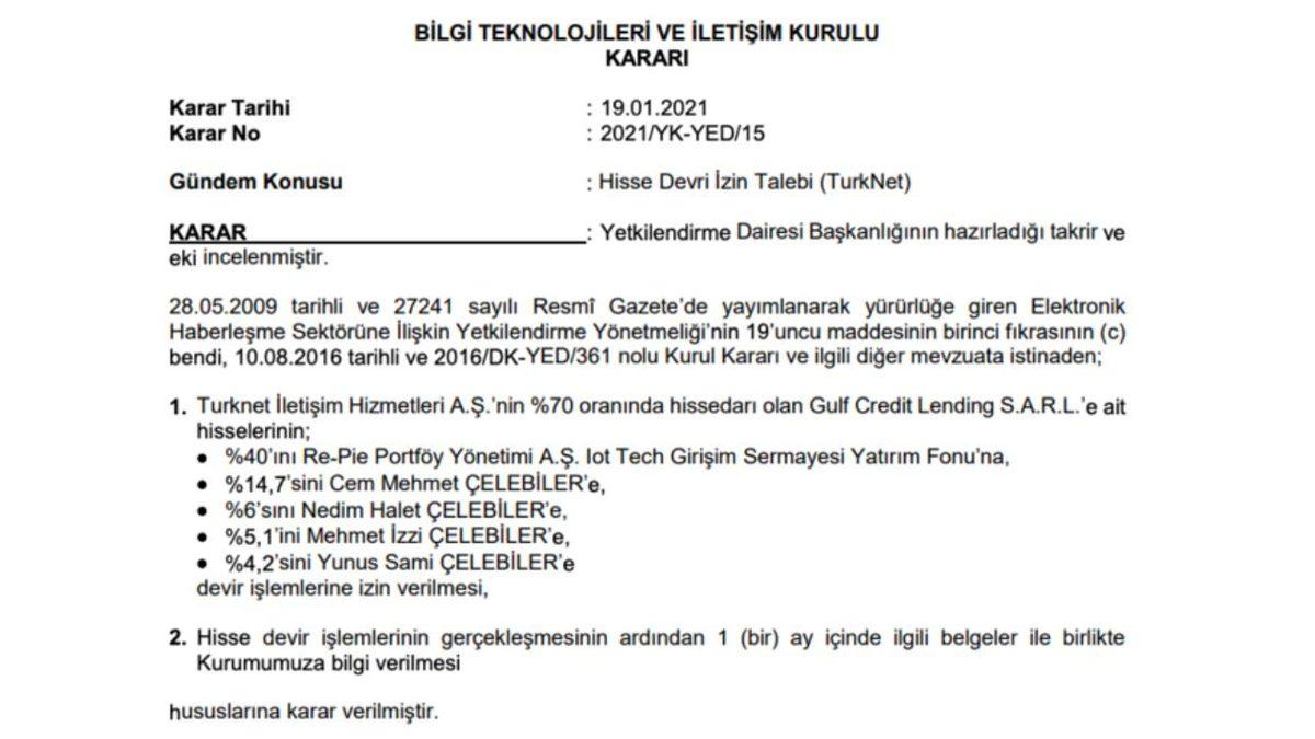 Turknet’in Abu Dabili Ortağı, Şirketin Yüzde 70 Hissesini ’Türklere’ Devretti