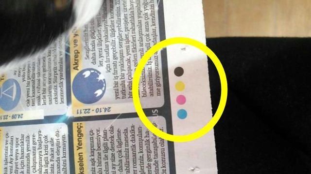 Gazetelerde ve Ambalajlarda Bulunan Bu Renkli Noktalar Ne Anlama Geliyor?