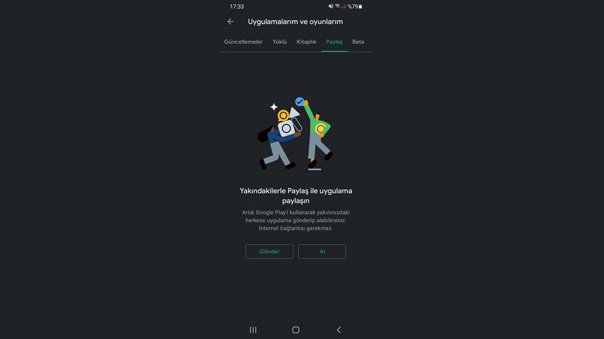 Google Play Store’a Saniyeler İçerisinde ’Uygulama Paylaşma’ Özelliği Geldi