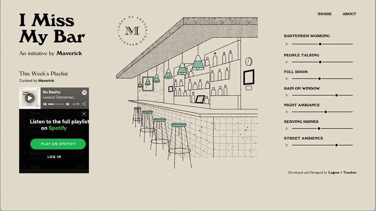 Pandemide Bara Gitmeyi Özleyenler İçin Bar Ortamını Eve Getiren İnternet Sitesi: iMissMyBar (Barımı Özledim)