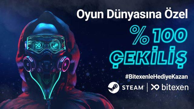 Türk Kripto Para Borsası Bitexen, Çekilişle 100 Kişiye 100 TL’lik Steam Kodu Verecek