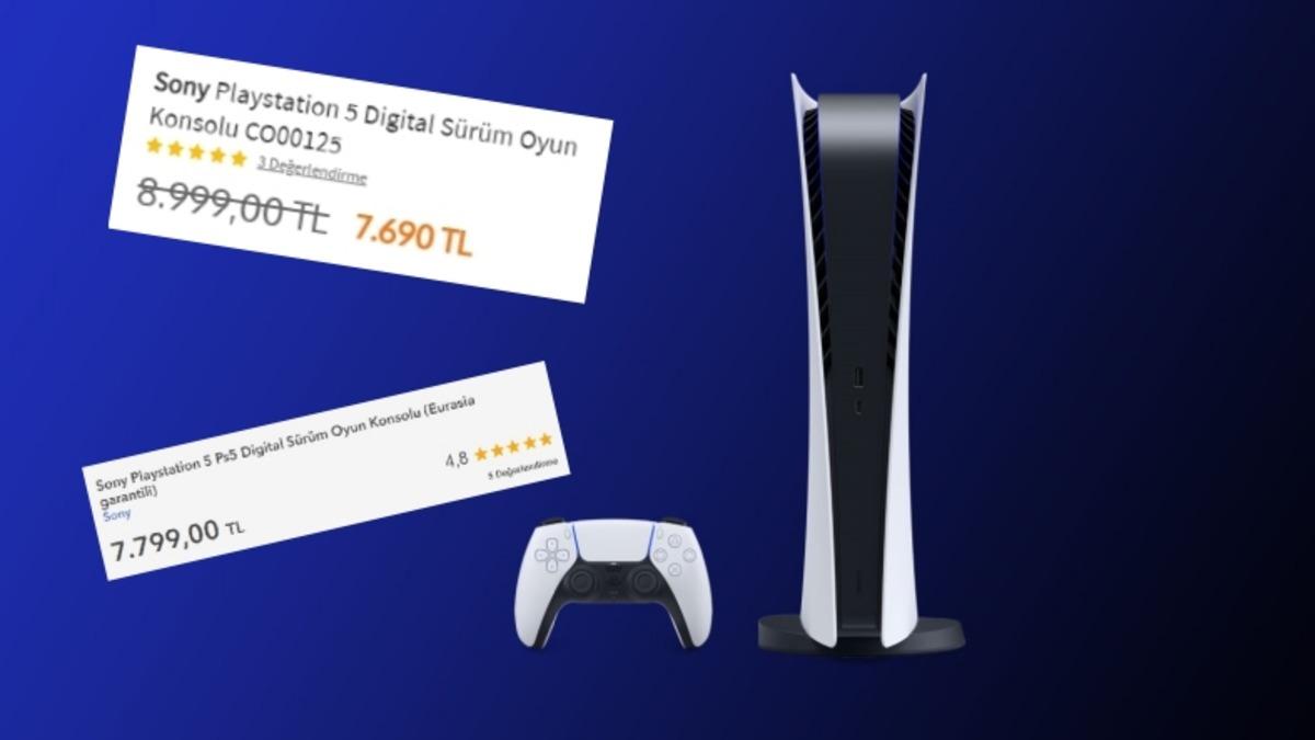 Stokları Tükenen PlayStation 5 Digital Edition, 8.000 TL’den Karaborsaya Düştü