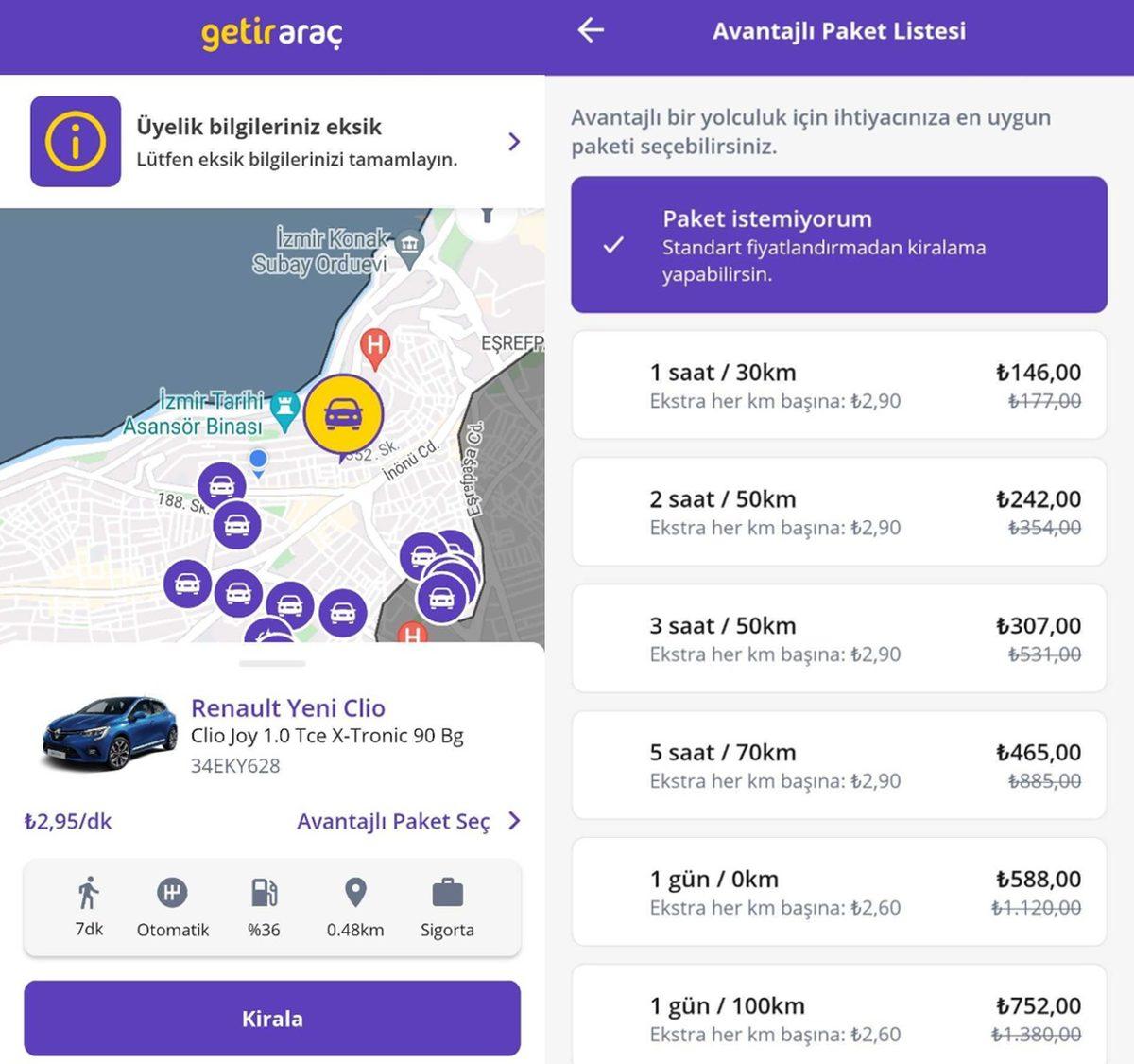 Getir’den Araba Kiralamak Artık Mümkün: GetirAraç Hizmeti Kullanıma Sunuldu!