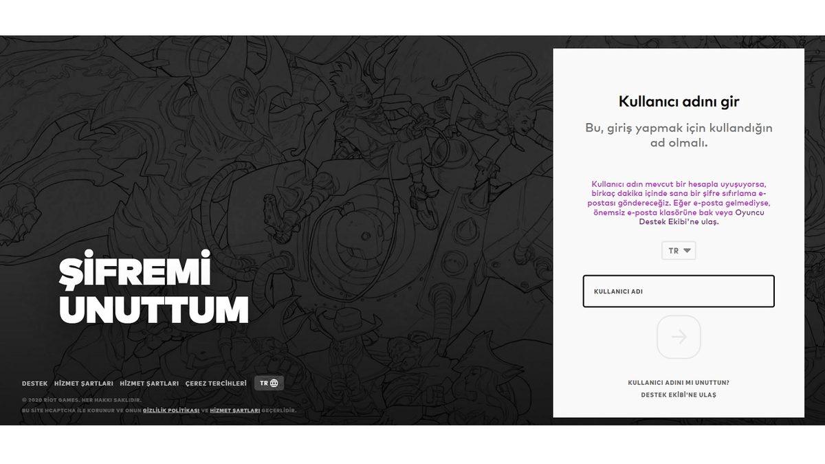 ‘LoL Şifremi Unuttum’ Sorunu Nasıl Çözülür?