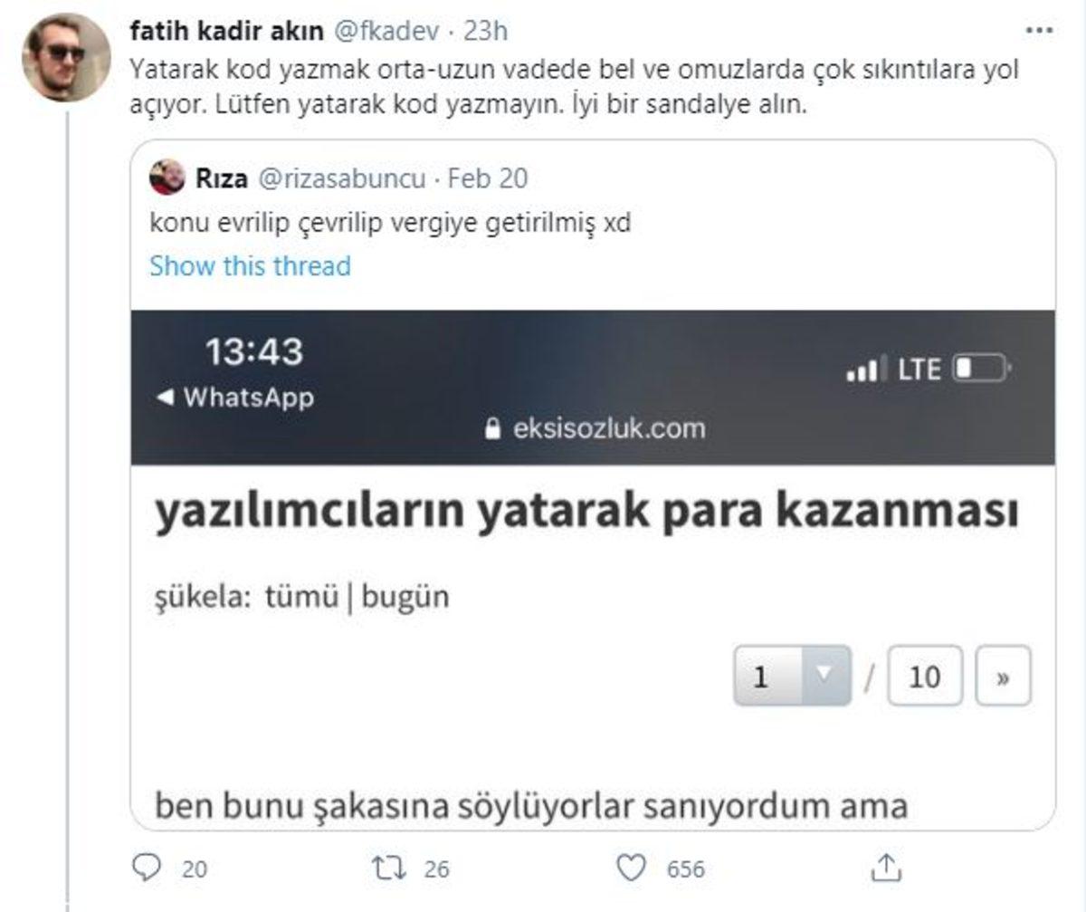 ’Yazılımcıların Yatarak Para Kazanması’ Eleştirisine Yazılımcılardan Gelen 9 Komik Tepki