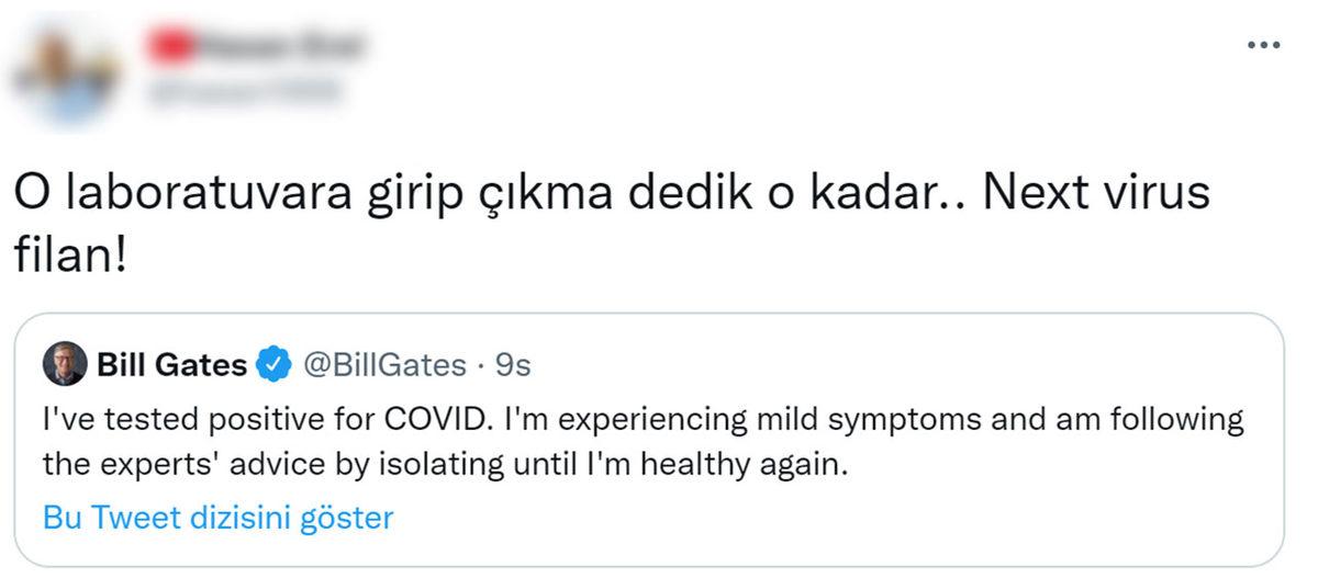 Bill Gates, COVID-19’a Yakalandığını Açıkladı: Komplocular Çıldırdı!