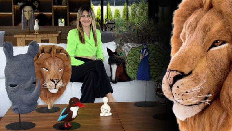 Bu Sergiye Hepiniz Davetlisiniz: Tekstil Malzemesi Keçe, 3 Boyutlu Hayvan Figürlerine Dönüştürüldü