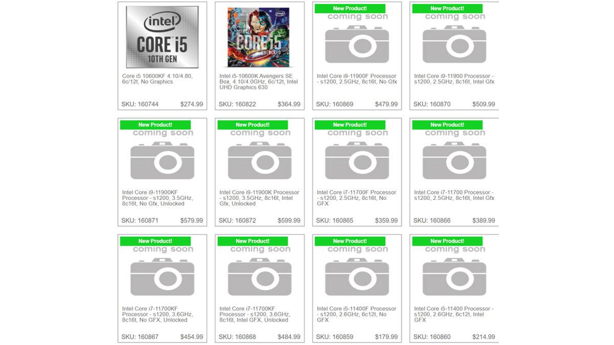 Intel’in 11. Nesil Rocket Lake İşlemcilerinin Fiyatları Ortaya Çıktı