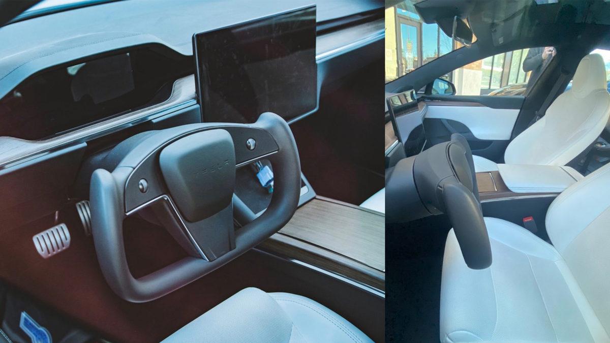 Yenilenen Tesla Model S, Tartışmalı Yarım Direksiyon Simidiyle İlk Kez Görüldü