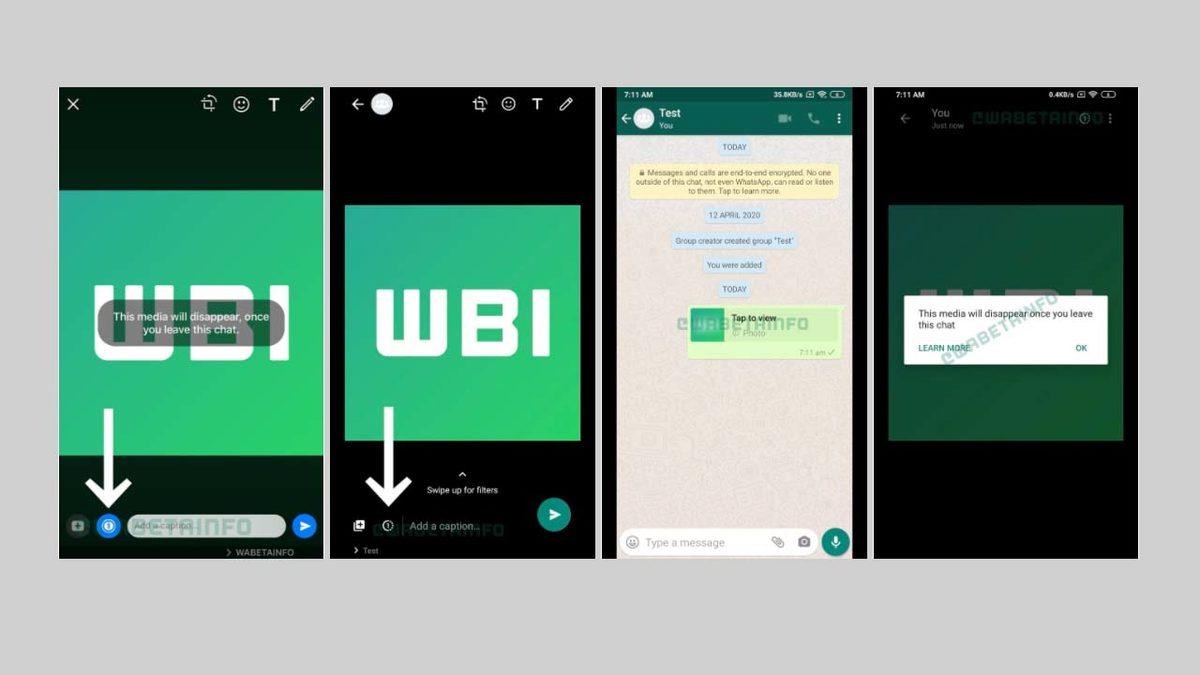 WhatsApp’a ’Kendi Kendine Kaybolan Fotoğraf’ Özelliği Geliyor