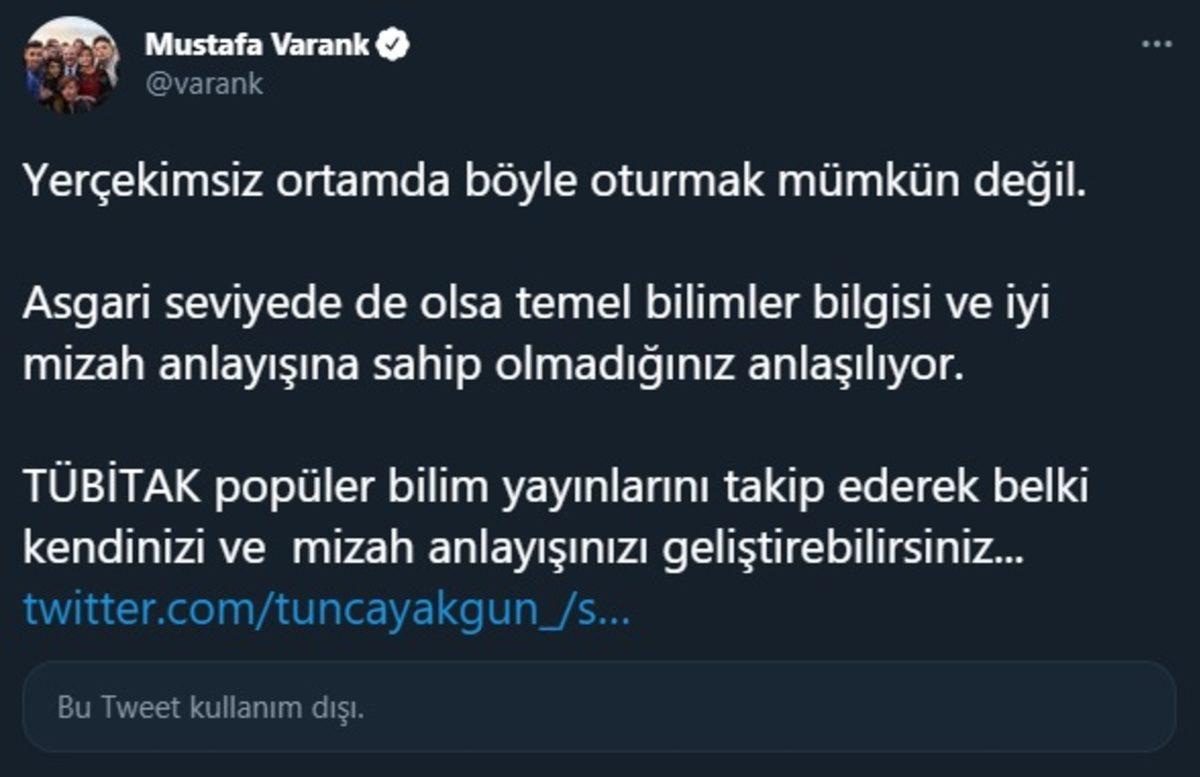 LeMan Karikatüristi Tuncay Akgün ile Bakan Varank Arasında ’Uzay’ Atışması