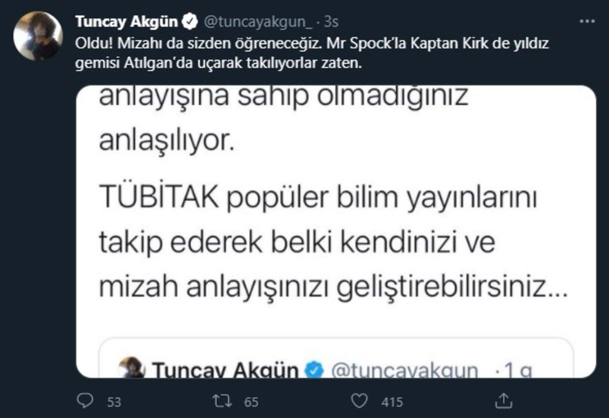 LeMan Karikatüristi Tuncay Akgün ile Bakan Varank Arasında ’Uzay’ Atışması