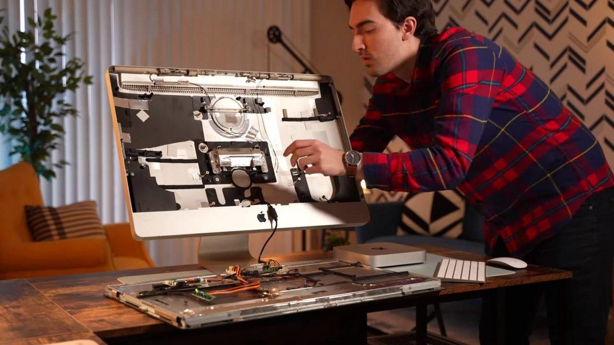 Bir YouTuber, Kendi İmkanlarıyla Dünyanın İlk M1 İşlemcili iMac’ini Üretti(!)