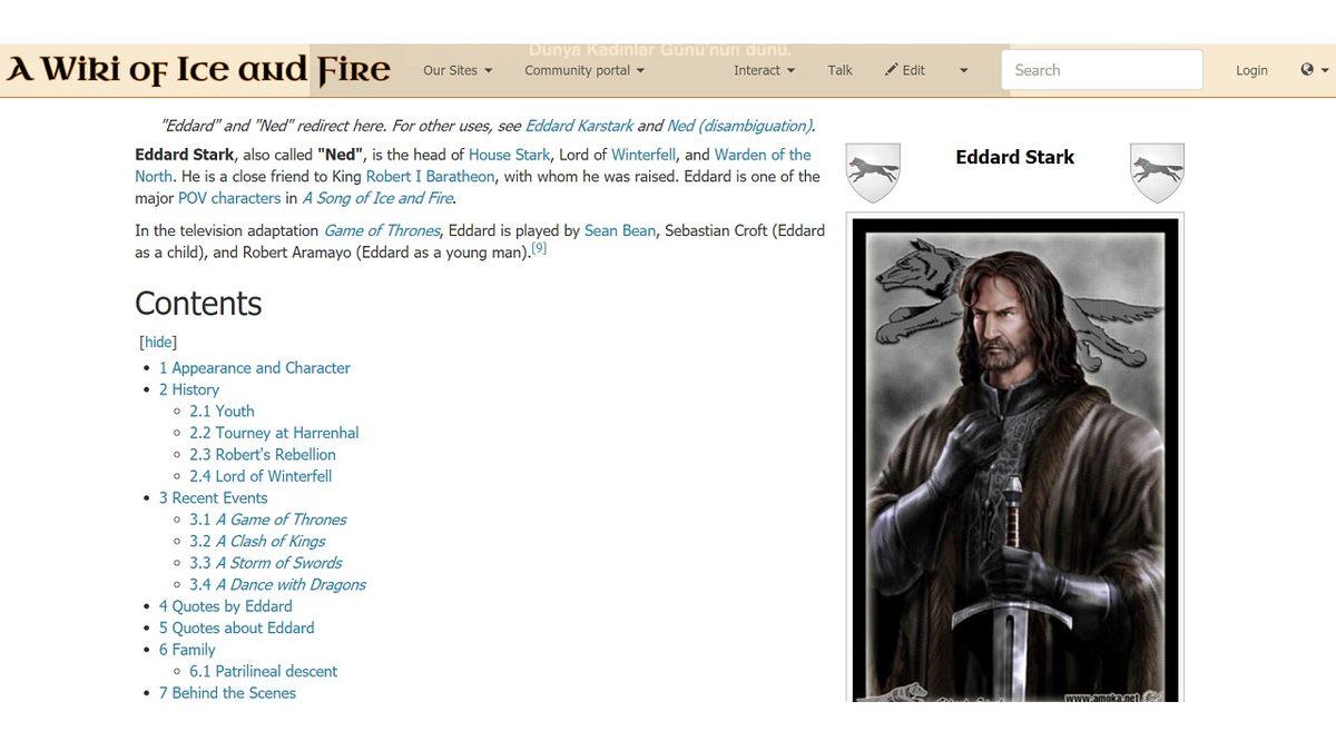 Game of Thrones’taki Tüm Olayları Harita Üzerinde Açıklayan İnternet Sitesi