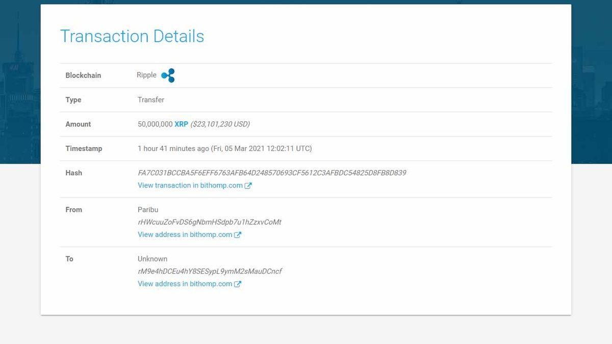 Türk Kripto Para Borsası Paribu Üzerinden Yapılan İlgi Çekici Ripple Transferi