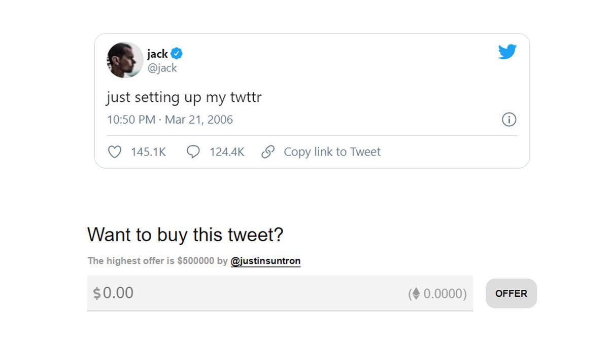 Twitter CEO’su, Attığı İlk Tweet’i Açık Artırma Çıkardıktan Sonra 2,5 Milyon Dolara Alıcı Buldu