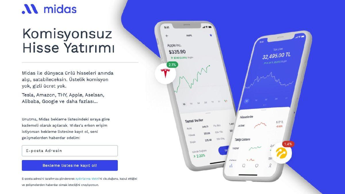 Yabancı Şirketlerden Komisyonsuz Hisse Alabileceğiniz ‘Midas’ Nedir?
