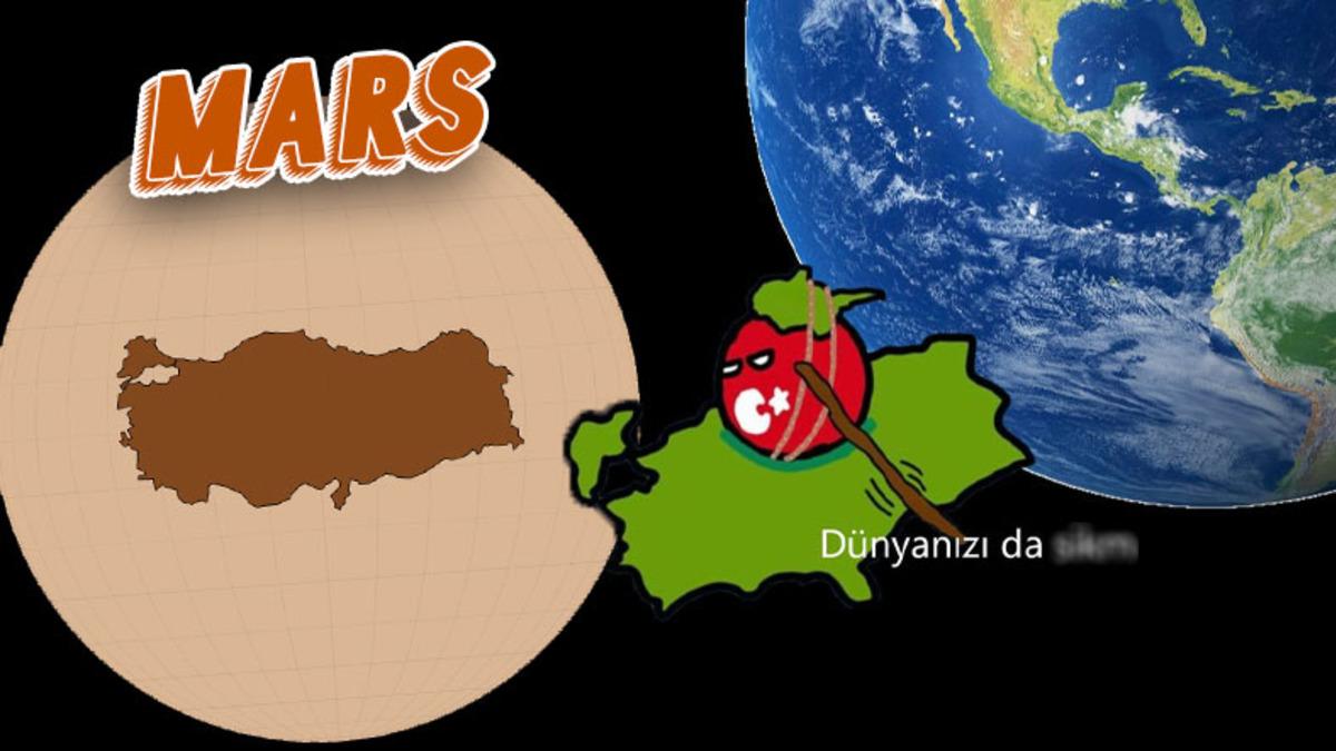 Toplanın, Gidiyoruz: Türkiye, Diğer Gezegenlerde Olsaydı Ne Kadar Yer Kaplardı?