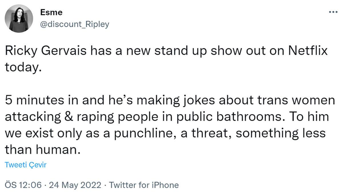 Netflix’teki Yeni Gösterisinde Trans Bireylerle İlgili ’Espriler’ Yapan Ricky Gervais’e Sosyal Medyadan Tepki Yağdı