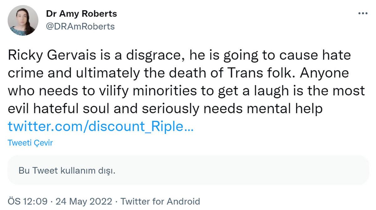 Netflix’teki Yeni Gösterisinde Trans Bireylerle İlgili ’Espriler’ Yapan Ricky Gervais’e Sosyal Medyadan Tepki Yağdı