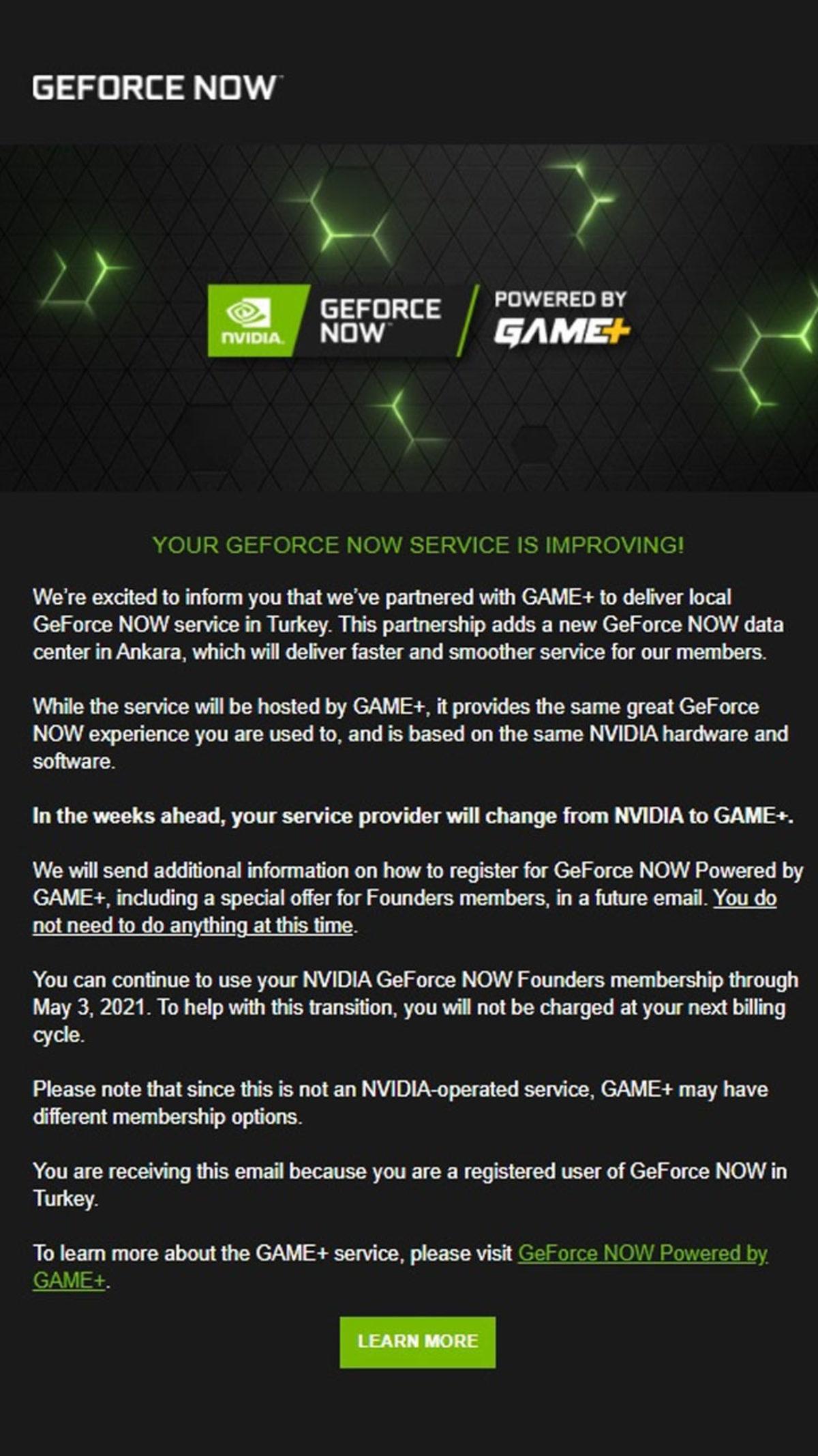 NVIDIA, Yurt Dışından GeForce Now Üyeliği Alan Türk Kullanıcılarını Türkiye Sunucusuna Yönlendiriyor