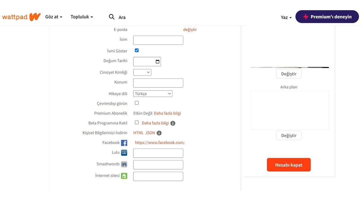 Wattpad Hesabı Kalıcı Olarak Silme Nasıl Yapılır?