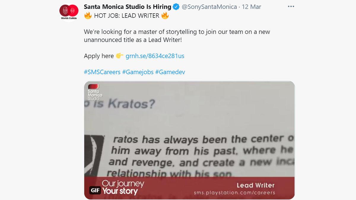 God of War’ın Arkasındaki Stüdyo, Henüz Duyurulmayan Bir Proje İçin Baş Yazar Arayışına Girdi