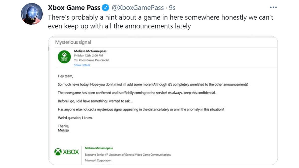 Xbox Game Pass, Platforma Eklenecek Yeni Oyun İçin İpucu Verdi