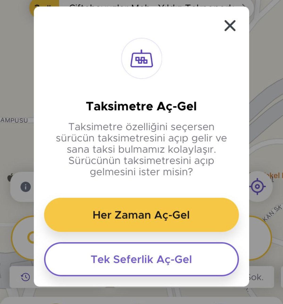 BiTaksi’den Tartışma Yaratan Yeni Özellik: Taksimetre Aç-Gel
