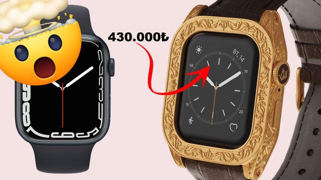 430 Bin TL’lik Ultra Lüks Apple Watch 7 Duyuruldu: Gövdesi Altın, Kayışı Timsah Derisinden