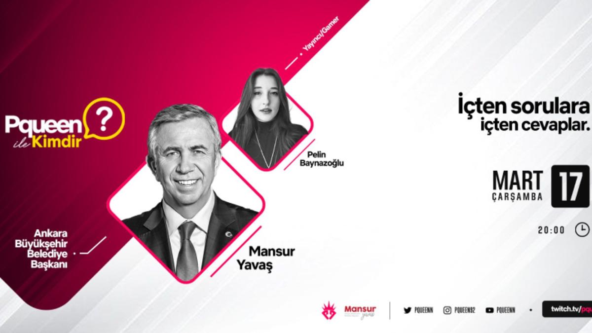 Mansur Yavaş, Pqueen’in Twitch Programına Konuk Olacak