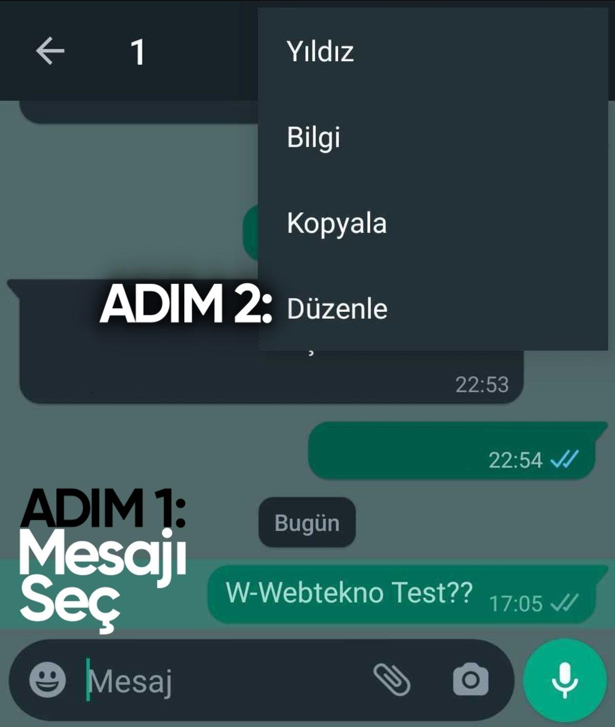 WhatsApp Mesaj Düzenleme Özelliği Yayınlandı: Nasıl Kullanıldığını Adım Adım Anlattık