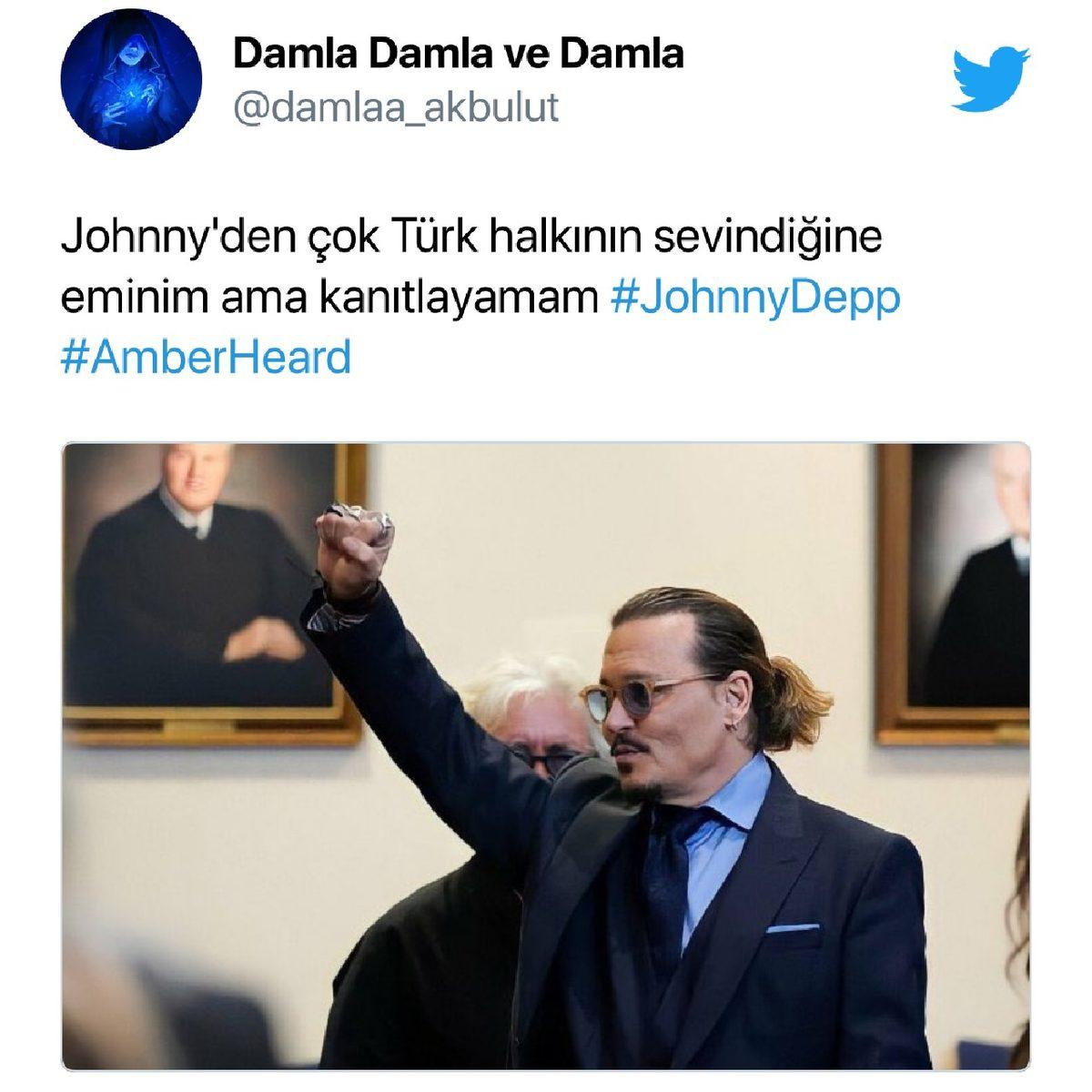 Johnny Depp’in Eski Eşi Amber Heard’e Açtığı Davayı Kazanmasına Sosyal Medyadan Birbirinden İlginç Tepkiler Geldi