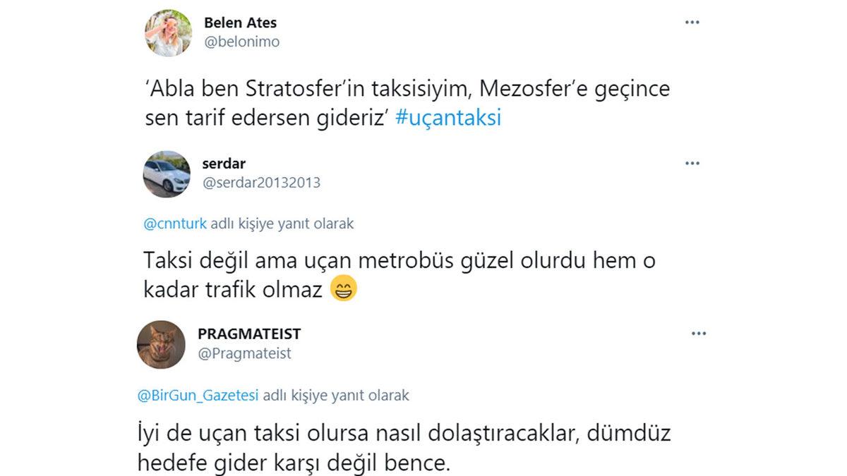 Bakanın ’10 Yıl İçerisinde Uçan Taksileri Göklerde Görmeye Alışacağız’ Açıklamasına Sosyal Medyadan Gelen Yorumlar
