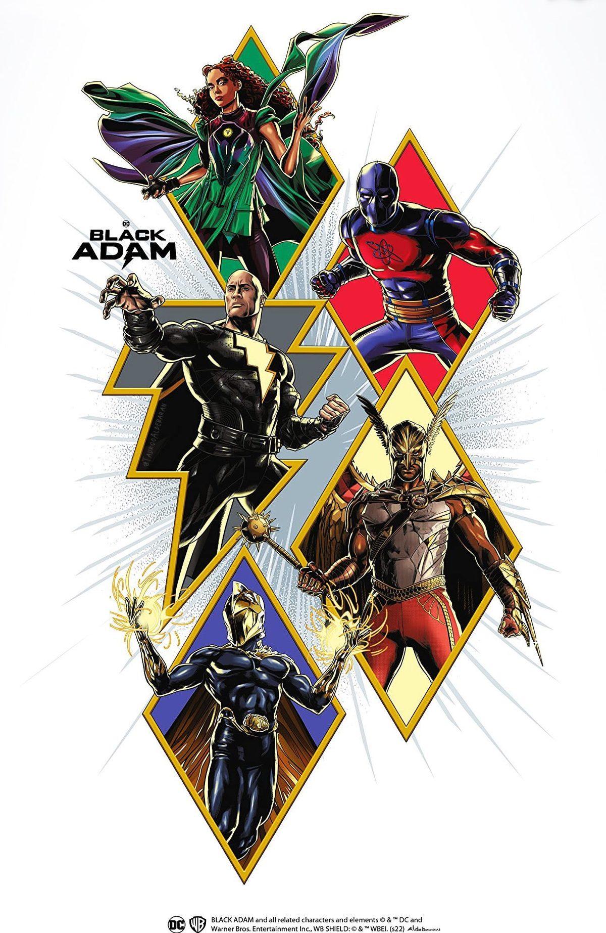 Dwayne Johnson’lı Black Adam’dan Yeni Posterler Geldi (Fragman Tarihi de Belli Oldu)