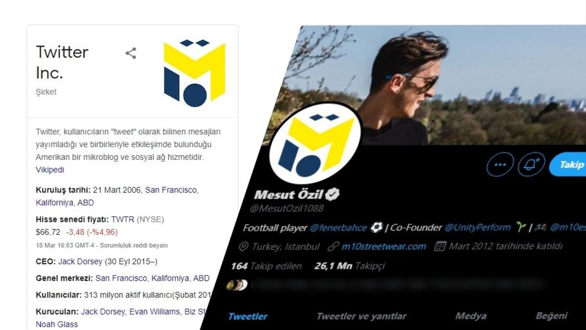 Google’dan Tuhaf Hata: Twitter Logosu Diye Mesut Özil’in Logosunu Gösteriyor